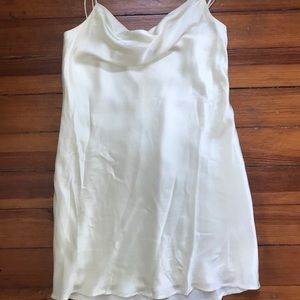 Capulet off white silk slip dress